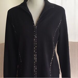 NWT JNY Jones New York Black Zip-Up Jacket & Pants